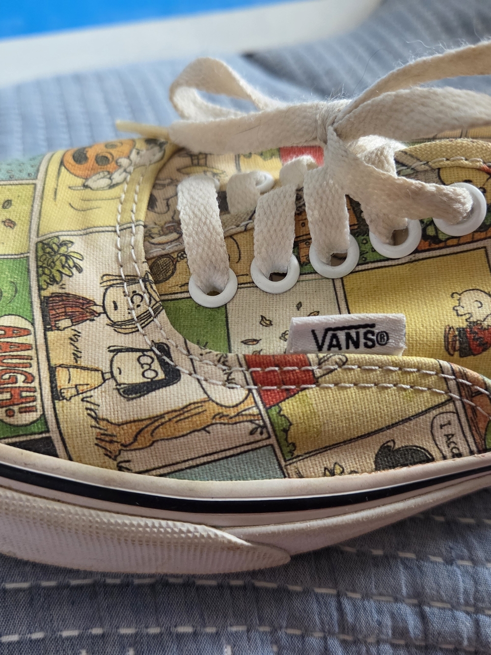 Vans Comic Panel Canvas Low-Top Sneakers in Yellow, Green, White